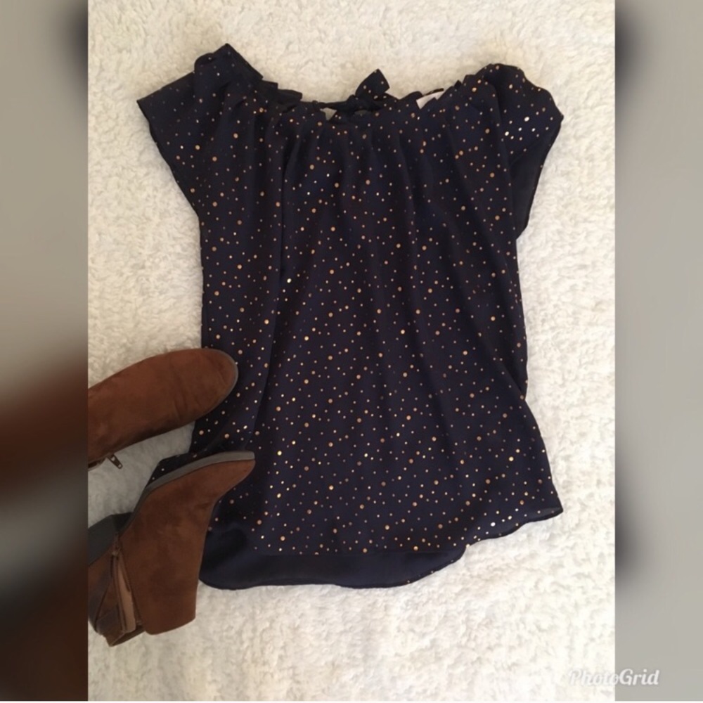 LC Lauren Conrad Pleated Top